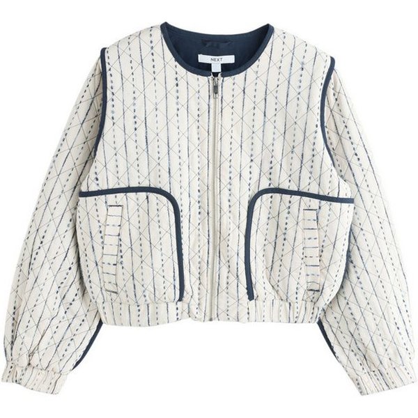 Next Steppjacke Bestickte Steppjacke (1-St)