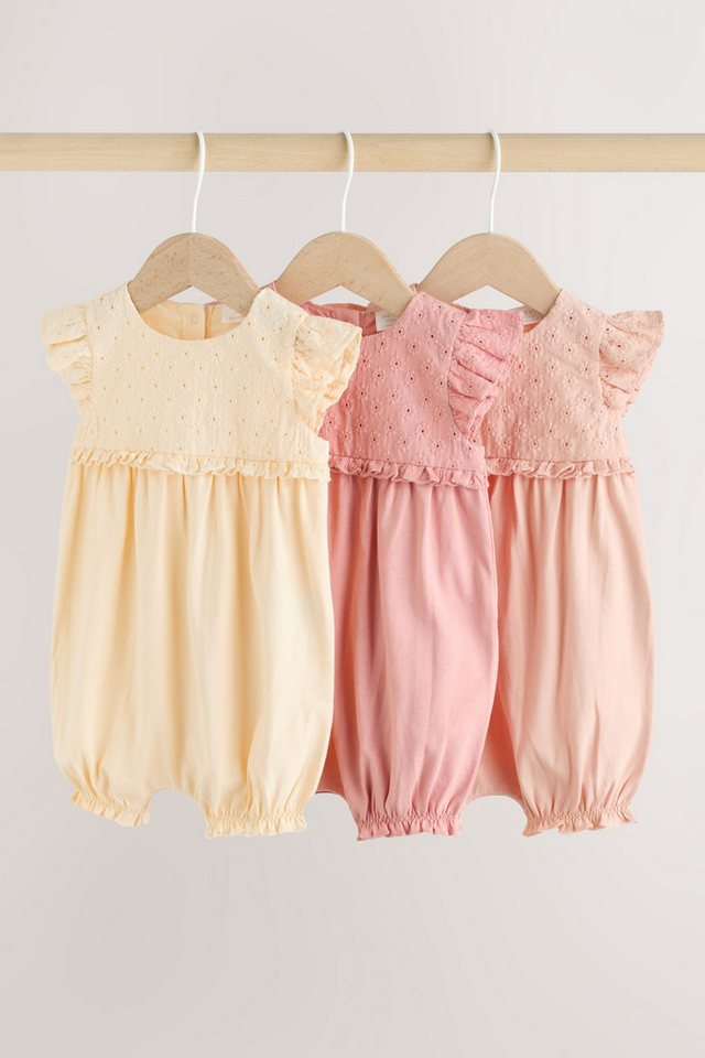 Next Strampler Baby-Strampelanzüge mit Print, 3er-Pack (3-tlg) – Bild 3 von 5