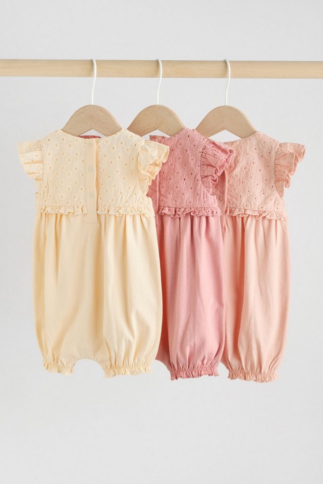 Next Strampler Baby-Strampelanzüge mit Print, 3er-Pack (3-tlg) – Bild 4 von 5