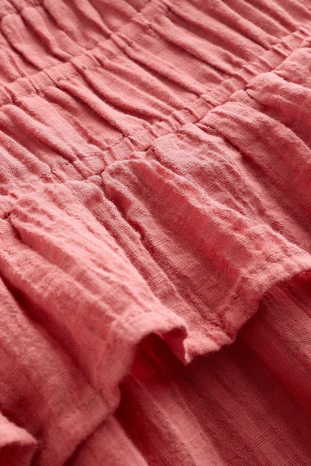 Next Strandkleid Kleid mit eckigem Ausschnitt und Flatterärmeln (1-tlg) – Bild 2 von 5