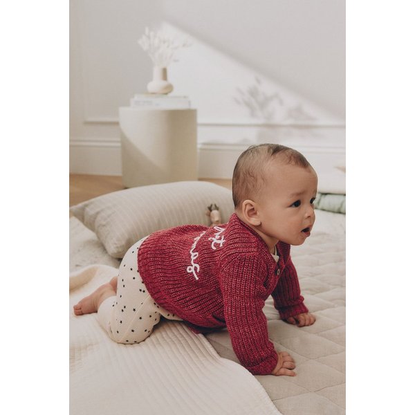 Next Strickjacke Baby Strickjacke, My First Christmas (1-tlg)
