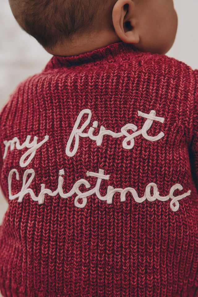Next Strickjacke Baby Strickjacke, My First Christmas (1-tlg) – Bild 3 von 5