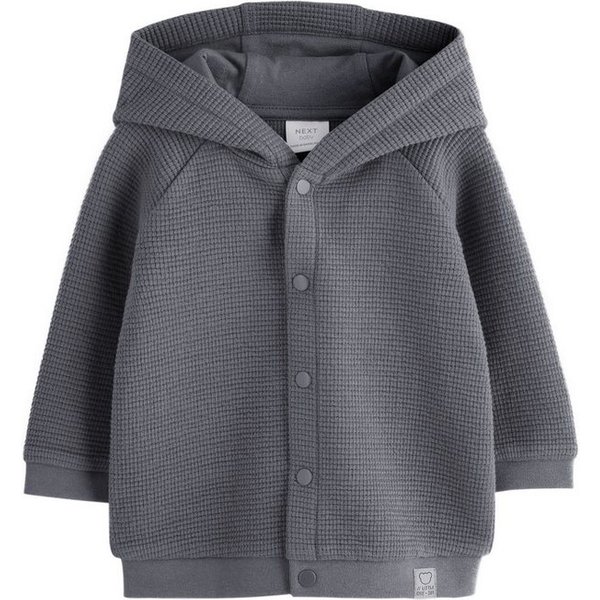 Next Strickjacke Leichte, strukturierte Jersey-Babyjacke (1-tlg)