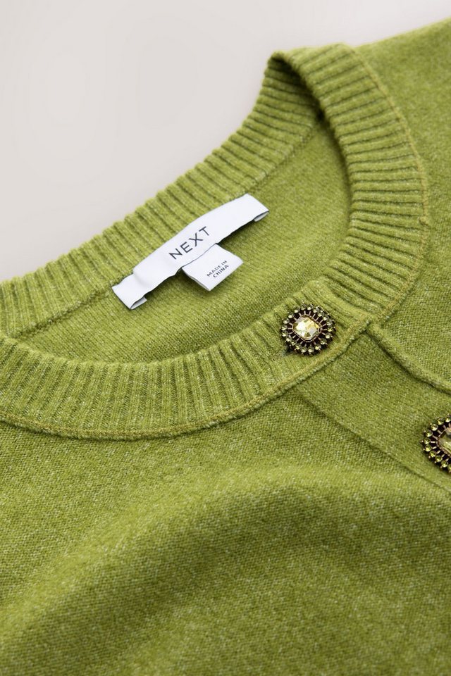 Next Strickjacke Superweiche Strickjacke mit Rundhalsausschnitt (1-tlg) – Bild 3 von 5