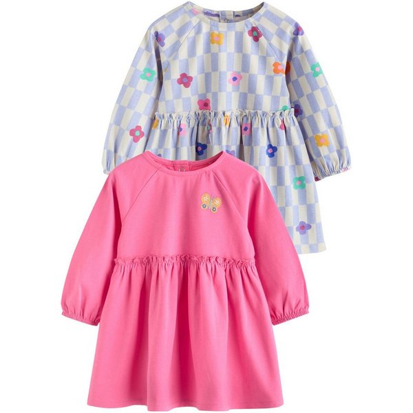 Next Strickkleid Baby Jersey-Kleid, 2er-Pack (2-tlg)