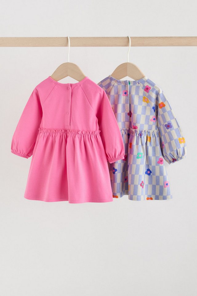 Next Strickkleid Baby Jersey-Kleid, 2er-Pack (2-tlg) – Bild 3 von 5