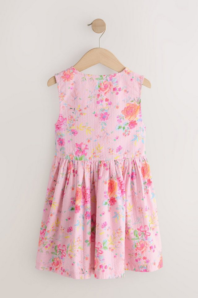Next Strickkleid Kurzärmeliges, durchgeknöpftes Kleid mit Streifen (1-tlg) – Bild 5 von 5