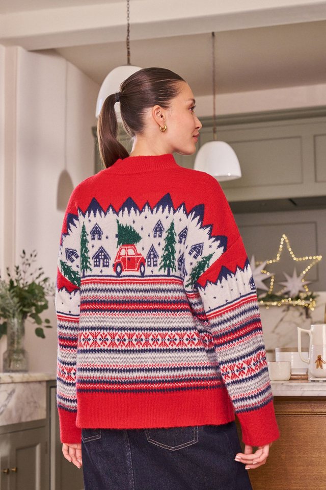 Next Strickpullover Langärmeliger Weihnachtspullover (1-tlg) – Bild 2 von 5
