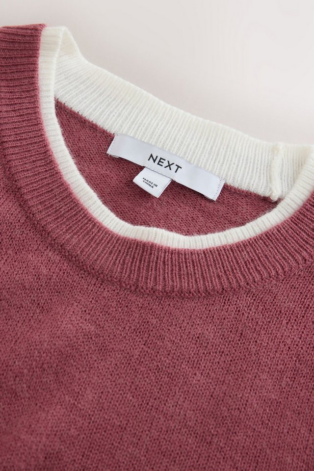 Next Strickpullover Langarmshirt im Lagen-Look und Strickoptik (1-tlg) – Bild 3 von 3