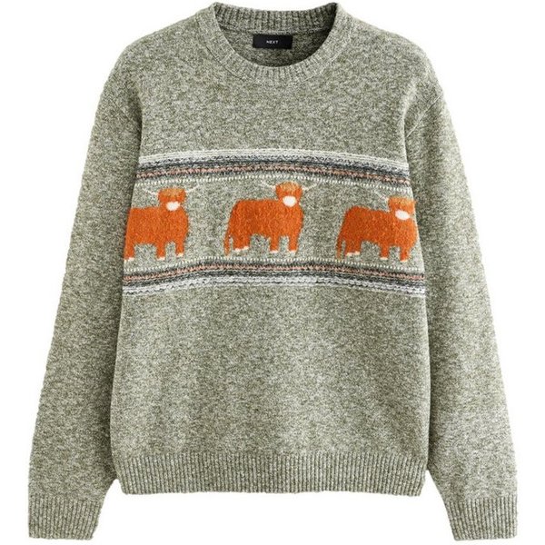 Next Strickpullover Pullover, Familienkollektion, Hochlandrind Hamish (1-tlg)