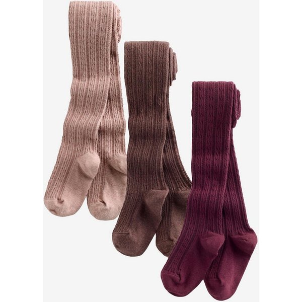 Next Strickstrumpfhose 3er-Pack Strumpfhose mit Zopfmuster (3 St)