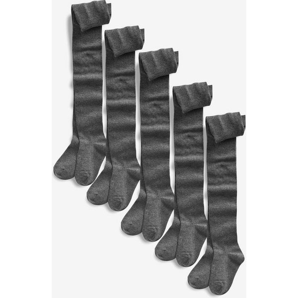 Next Strickstrumpfhose Schulstrumpfhose mit Baumwollel, 5er-Pack (5 St)