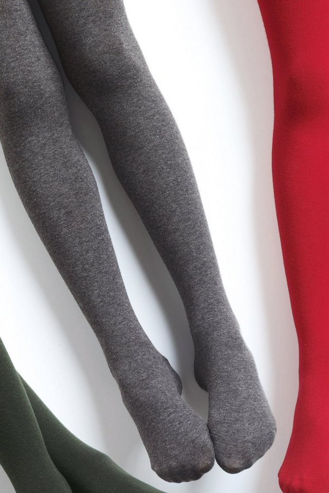 Next Strickstrumpfhose Schulstrumpfhose mit Baumwollel, 5er-Pack (5 St) – Bild 4 von 4