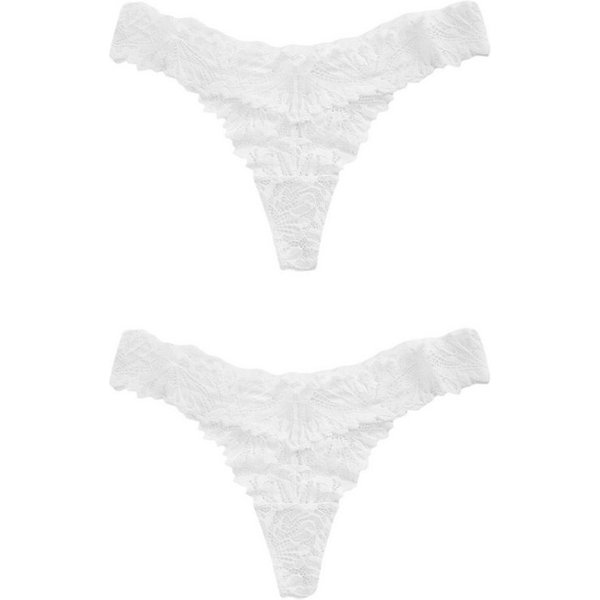 Next String 2er-Pack Comfort Spitzenslips, Tanga (2-St)