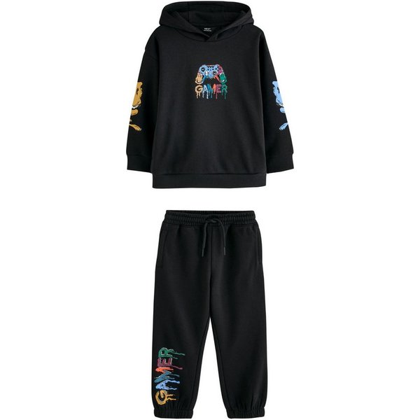 Next Sweatanzug Regular Fit Hoodie mit Print und Jogginghose, Set (2-tlg)