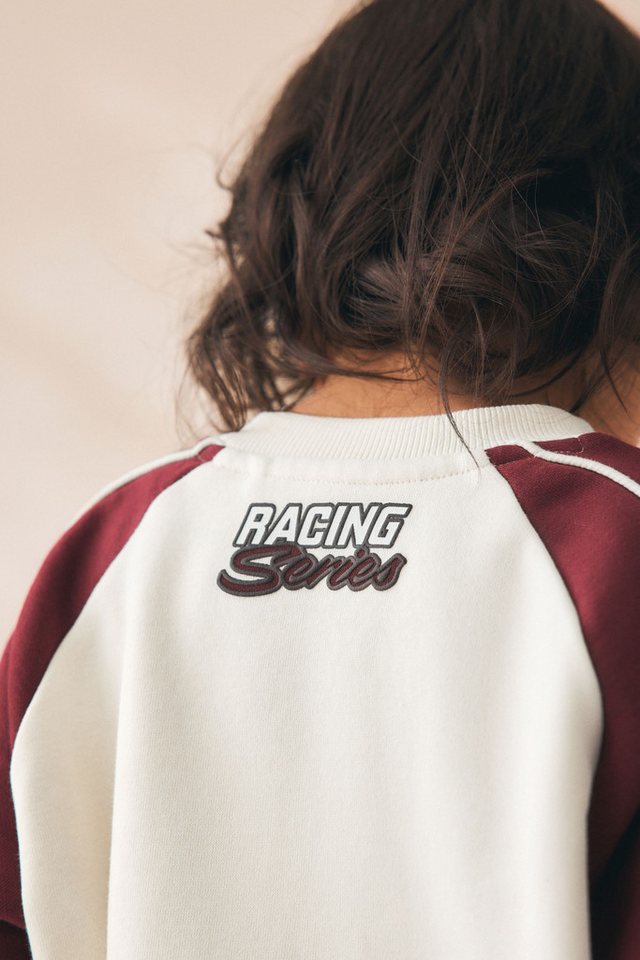 Next Sweatanzug Rundhals-Sweatshirt mit Print und Jogginghose (2-tlg) – Bild 4 von 5