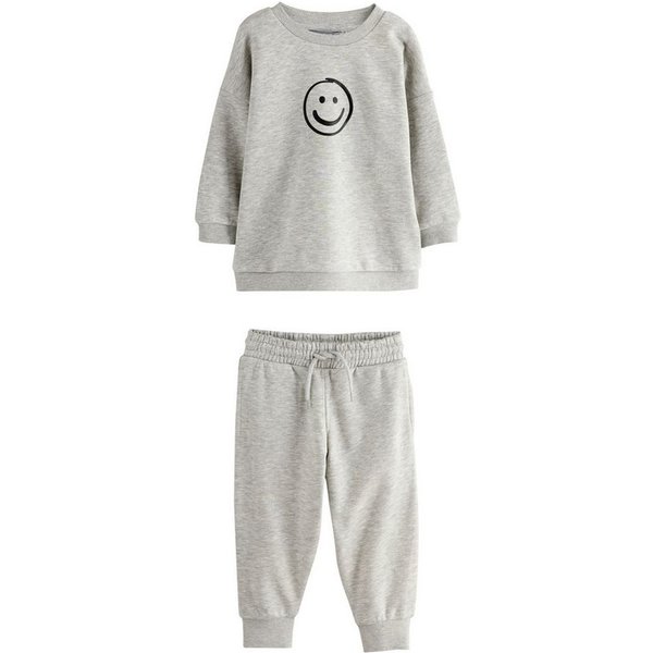 Next Sweatanzug Rundhalspullover mit Print und Jogginghose im Set (2-tlg)