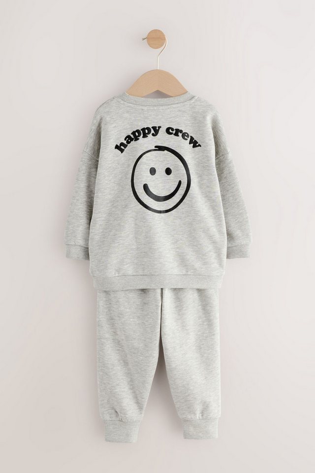 Next Sweatanzug Rundhalspullover mit Print und Jogginghose im Set (2-tlg) – Bild 2 von 5