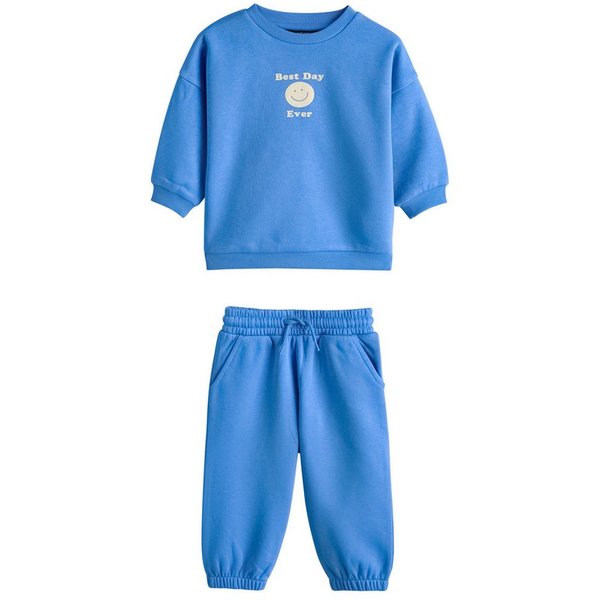 Next Sweatanzug Rundhalspullover mit Print und Jogginghose im Set (2-tlg)