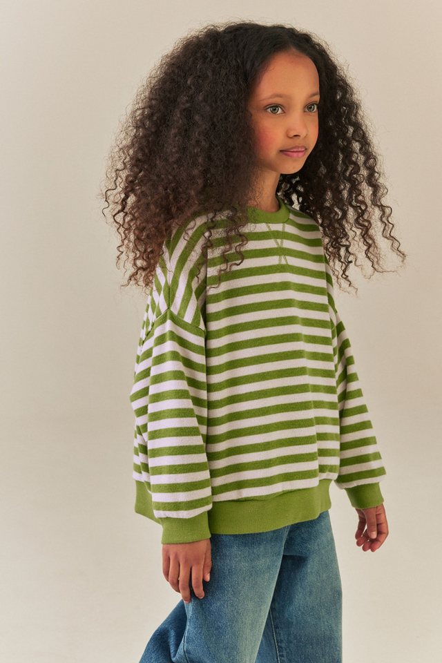 Next Sweater Geripptes, gemütliches Oversized Fit Sweatshirt (1-tlg) – Bild 4 von 5
