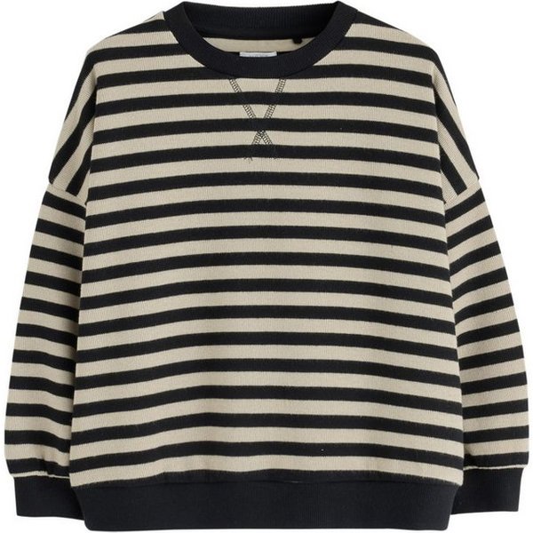 Next Sweater Geripptes, gemütliches Oversized Fit Sweatshirt (1-tlg)