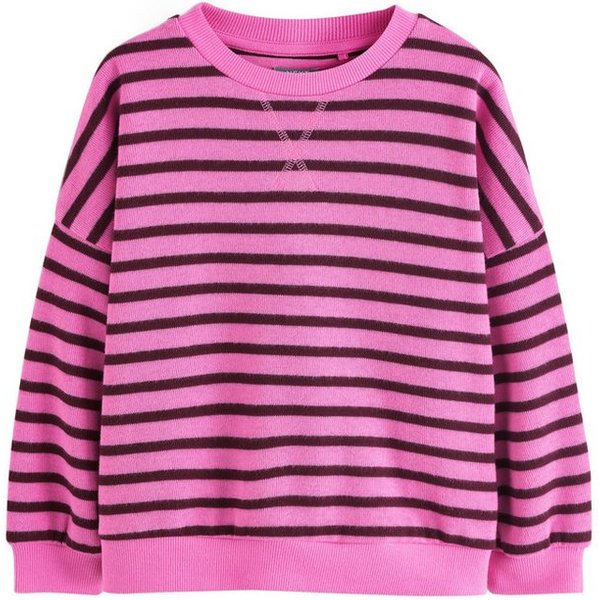Next Sweater Geripptes, gemütliches Oversized Fit Sweatshirt (1-tlg)
