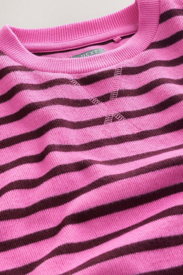 Next Sweater Geripptes, gemütliches Oversized Fit Sweatshirt (1-tlg) – Bild 4 von 5