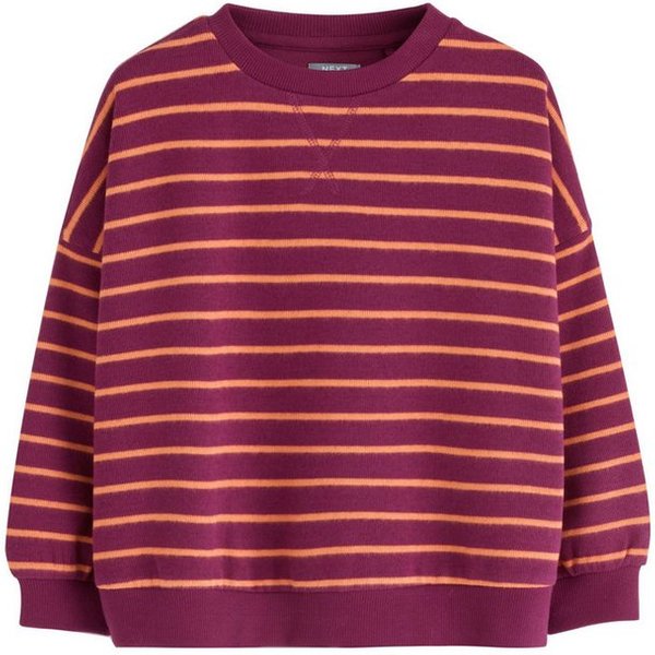 Next Sweater Geripptes, gemütliches Oversized Fit Sweatshirt (1-tlg)