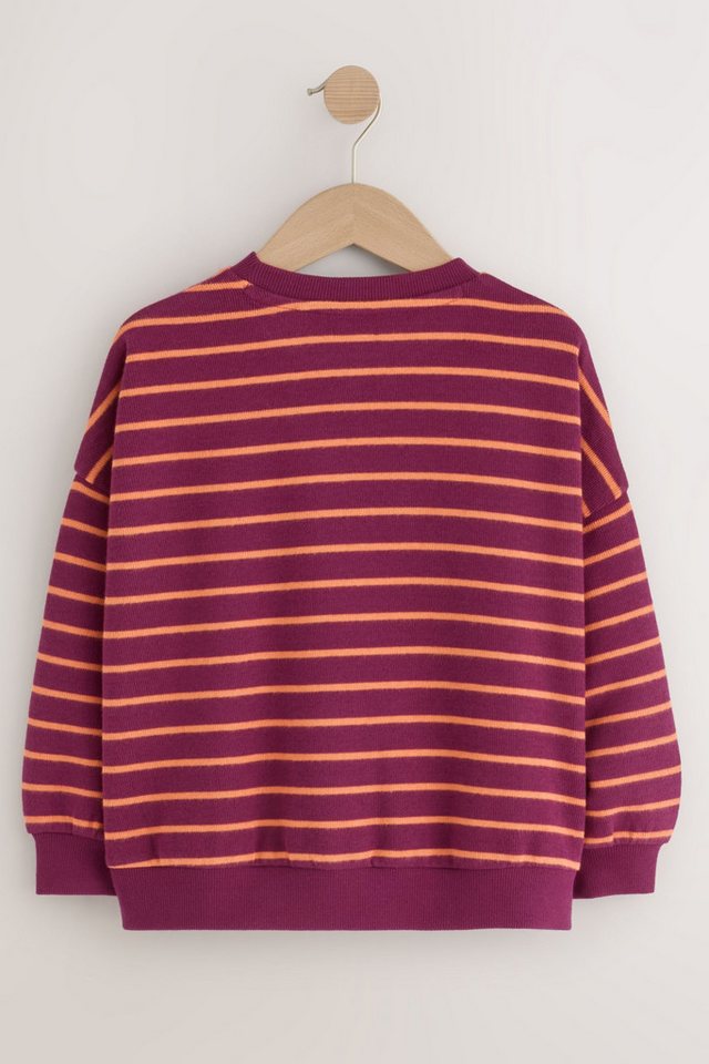 Next Sweater Geripptes, gemütliches Oversized Fit Sweatshirt (1-tlg) – Bild 2 von 5