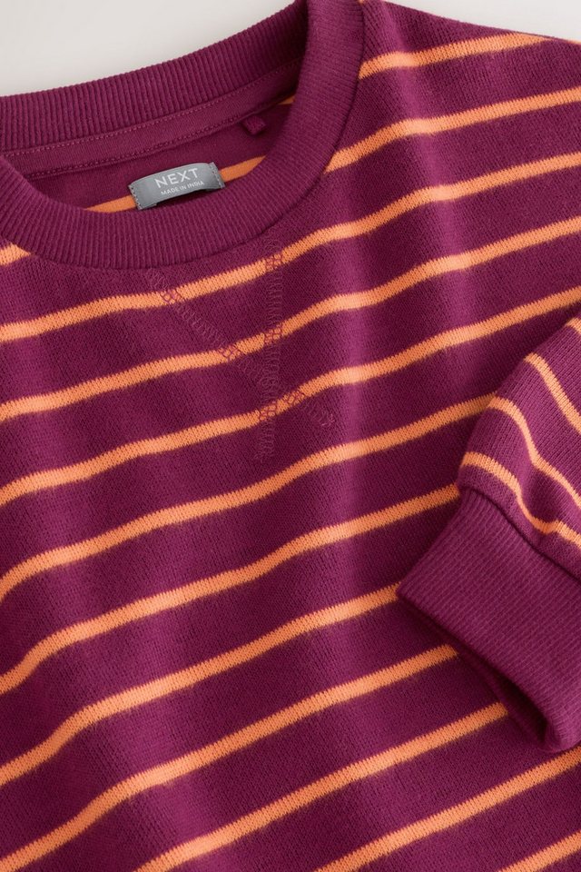 Next Sweater Geripptes, gemütliches Oversized Fit Sweatshirt (1-tlg) – Bild 3 von 5