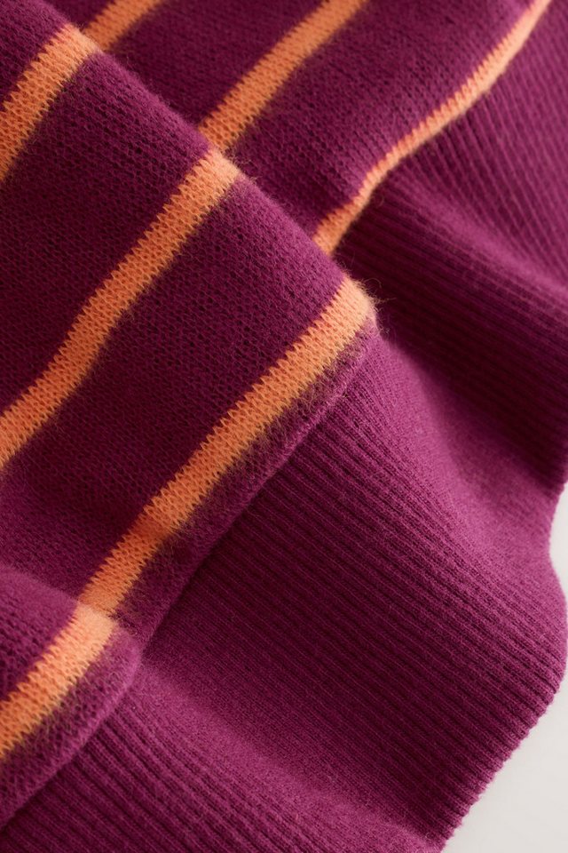 Next Sweater Geripptes, gemütliches Oversized Fit Sweatshirt (1-tlg) – Bild 4 von 5