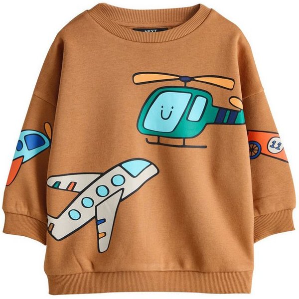 Next Sweater Jersey-Sweatshirt mit Rundhalsausschnitt und Print (1-tlg)