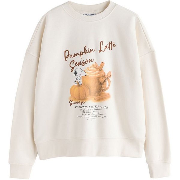 Next Sweater Lizenziertes Sweatshirt, Pumpkin Latte Snoopy (1-tlg)