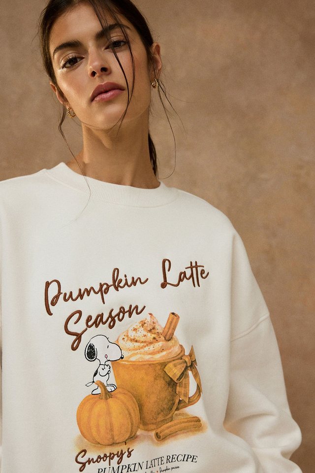 Next Sweater Lizenziertes Sweatshirt, Pumpkin Latte Snoopy (1-tlg) – Bild 4 von 5