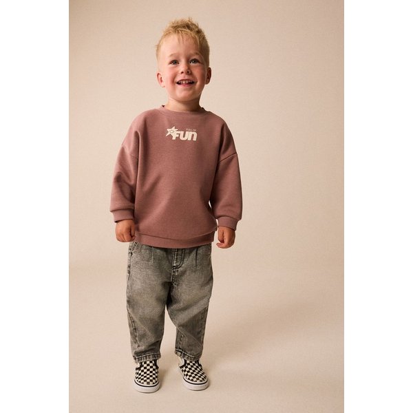 Next Sweater Rundhals-Sweatshirt mit Print (1-tlg)