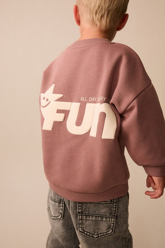 Next Sweater Rundhals-Sweatshirt mit Print (1-tlg) – Bild 2 von 4