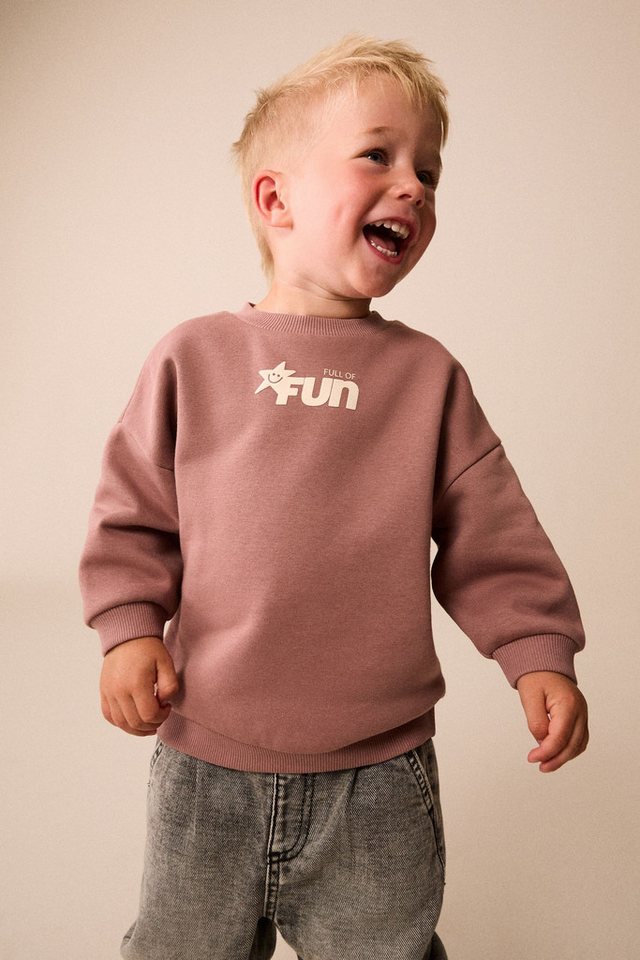 Next Sweater Rundhals-Sweatshirt mit Print (1-tlg) – Bild 3 von 4