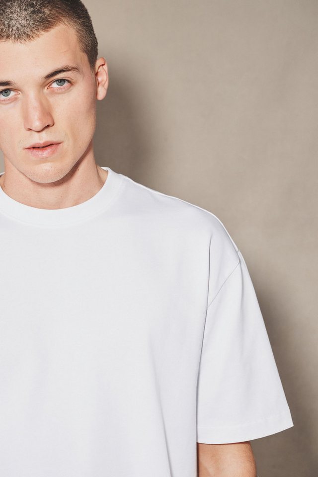 Next T-Shirt EDIT strukturiertes, kastiges T-Shirt (1-tlg) – Bild 3 von 4