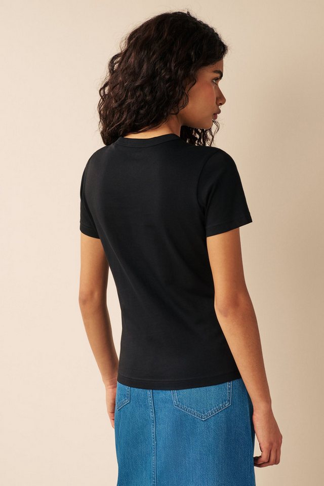 Next T-Shirt Essential Kurzarm-T-Shirt mit Rundhalsausschnitt (1-tlg) – Bild 2 von 5