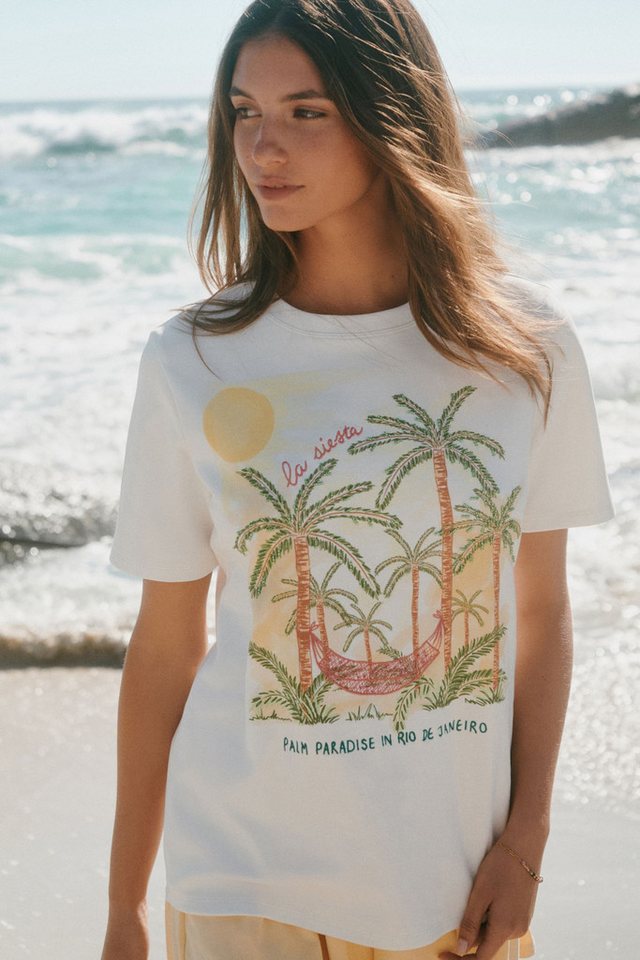 Next T-Shirt Schweres T-Shirt, bestickt und perlenbesetzt (1-tlg) – Bild 5 von 5