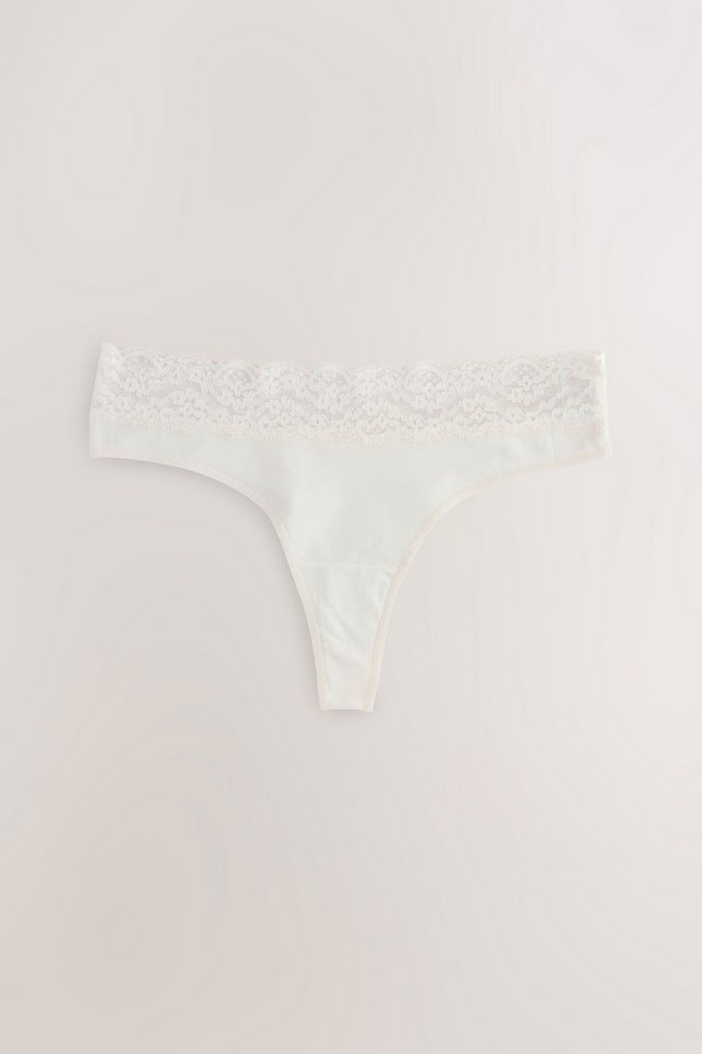 Next Tanga 7er-Pack Baumwollslips mit Spitze, Tanga (7-St) – Bild 2 von 5
