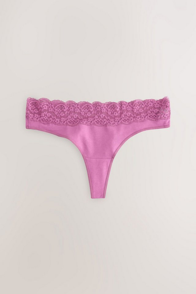 Next Tanga 7er-Pack Baumwollslips mit Spitze, Tanga (7-St) – Bild 4 von 5