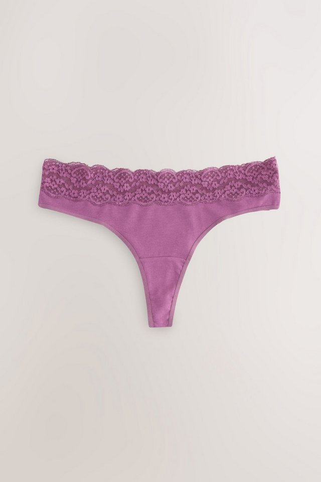 Next Tanga 7er-Pack Baumwollslips mit Spitze, Tanga (7-St) – Bild 5 von 5