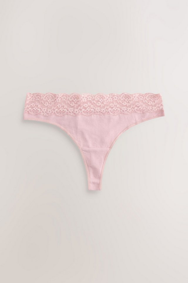 Next Tanga 7er-Pack Baumwollslips mit Spitze, Tanga (7-St) – Bild 2 von 5
