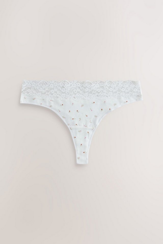 Next Tanga 7er-Pack Baumwollslips mit Spitze, Tanga (7-St) – Bild 3 von 5