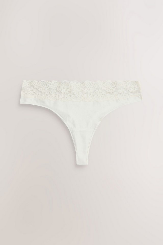 Next Tanga 7er-Pack Baumwollslips mit Spitze, Tanga (7-St) – Bild 4 von 5
