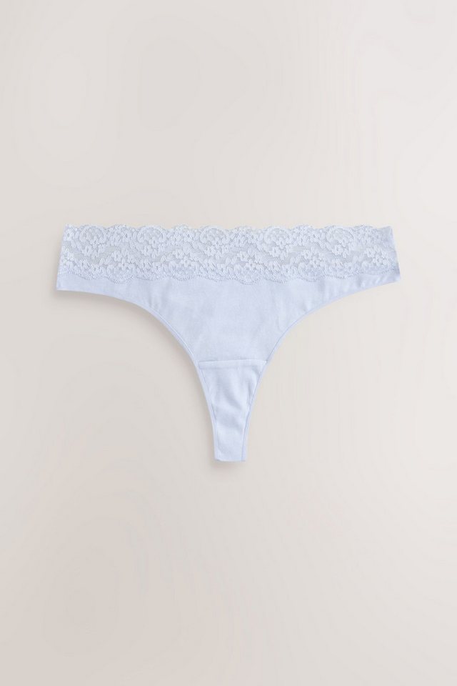 Next Tanga 7er-Pack Baumwollslips mit Spitze, Tanga (7-St) – Bild 5 von 5