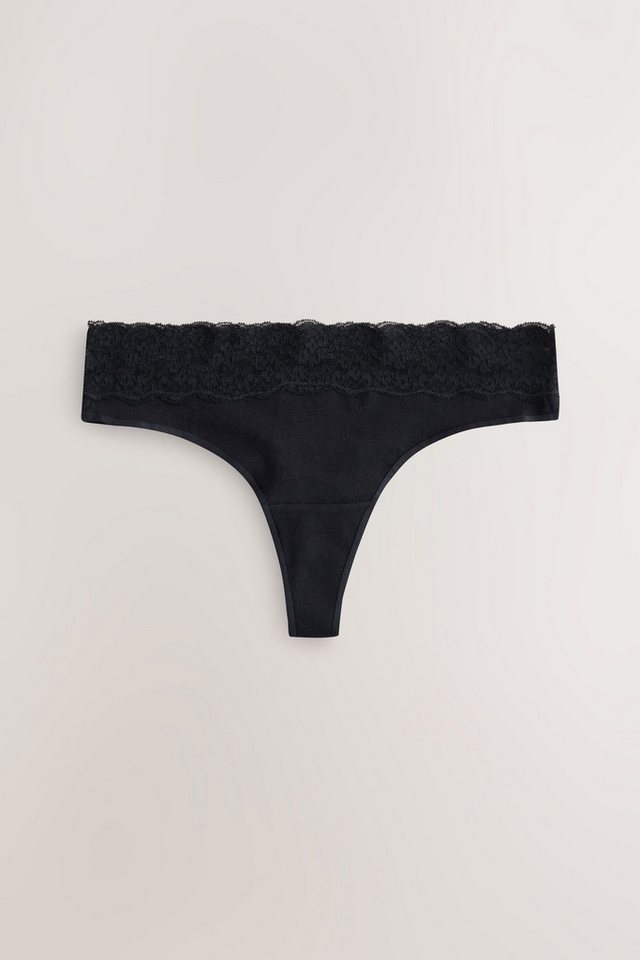 Next Tanga 7er-Pack Baumwollslips mit Spitze, Tanga (7-St) – Bild 3 von 5