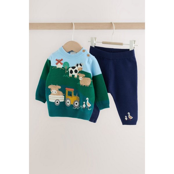 Next Top & Leggings Baby-Set mit Strickpullover und Leggings (2-tlg)