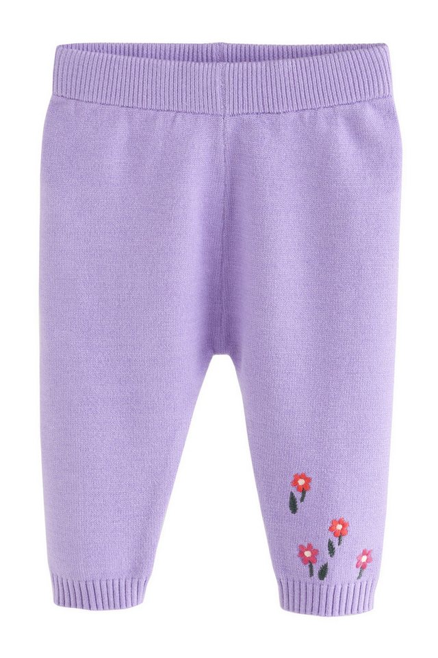 Next Top & Leggings Baby-Set: Strickpullover mit Motiv und Leggings (2-tlg) – Bild 4 von 5